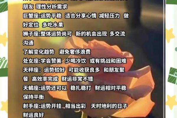 今日星座运势解析12星座运势大揭秘