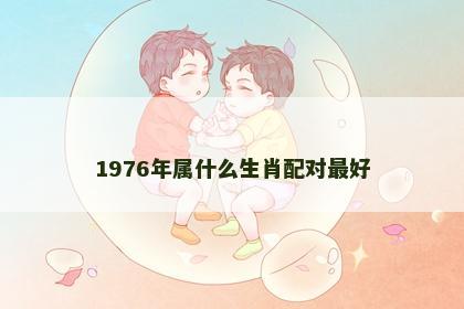 1976年属什么生肖配对最好