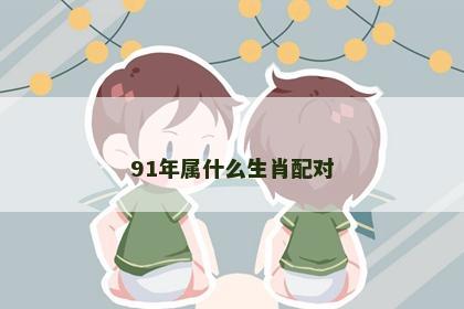 91年属什么生肖配对